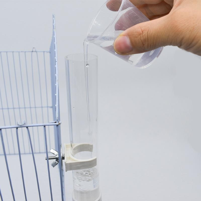 Water Bottle Automatic Feeder for Birds Guinea Pigs Hamsters Small Animals No Drip No Leak for Pet Cages 4.4oz