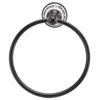 Black Towel Ring Brass Towel Rack Durable Towel Holder  Space Saving