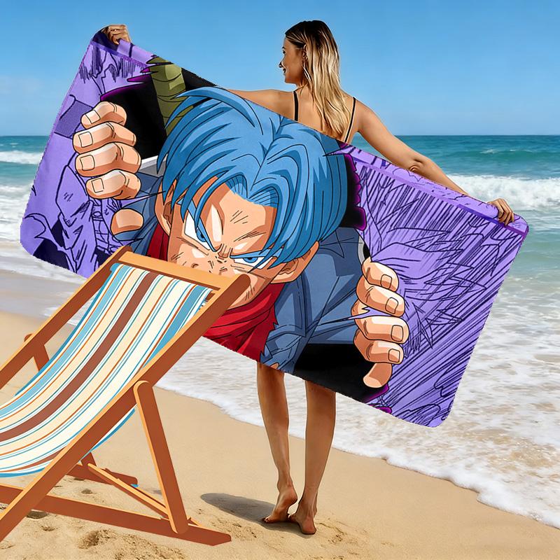 Trunks Print Beach Towel, Large Soft Quick Dry Towel for Beach Camping Swimming