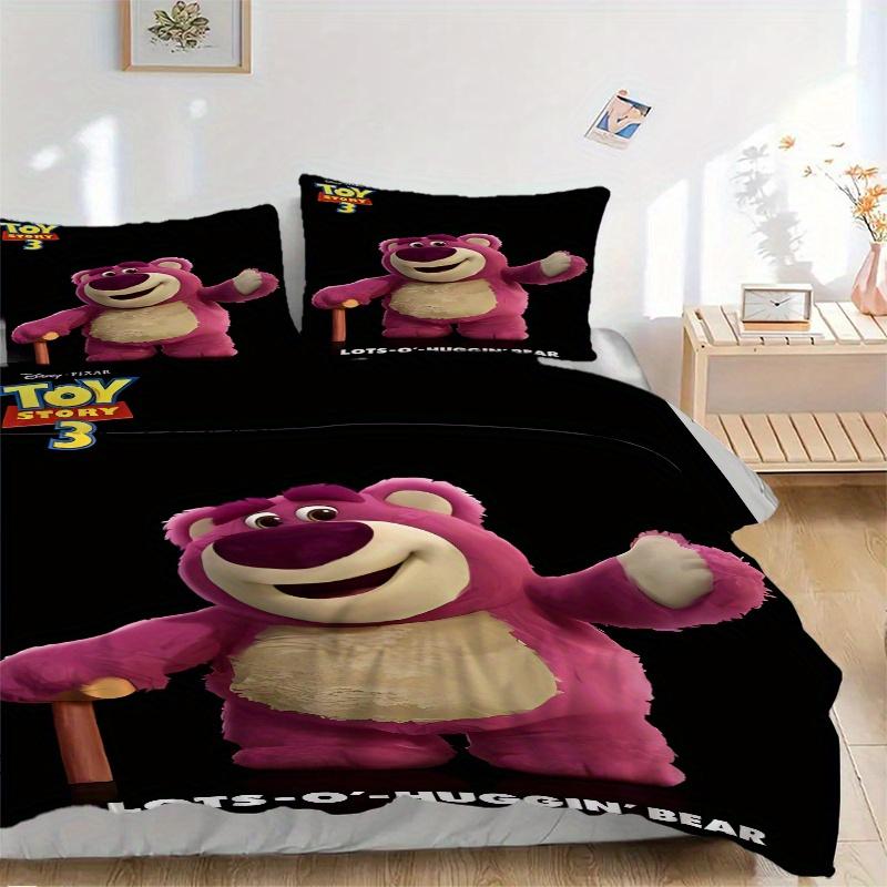 

3pcs Toy Story 3 Lots Quilt Set Soft and Comfortable Bedroom, Guest Room and Dorm Decor Bedding Set 1 Quilt Cover + 2 Pillowcases.S080 135x200cm