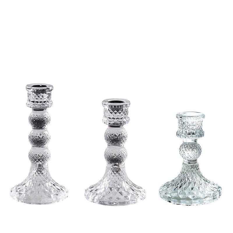 Vintage French Crystal Candle Holder for Aromatherapy & Dinner Ambiance