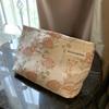 Ins Style Gentle Embossed Cosmetic Bag Portable Travel Storage Bag