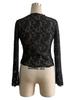 Ins Women's Stand Collar Sheer Lace Slim Long Sleeve T Shirt Top Women Fashion Daily Basic Office Lady Casual Slim Fit Ladies Elegant Top