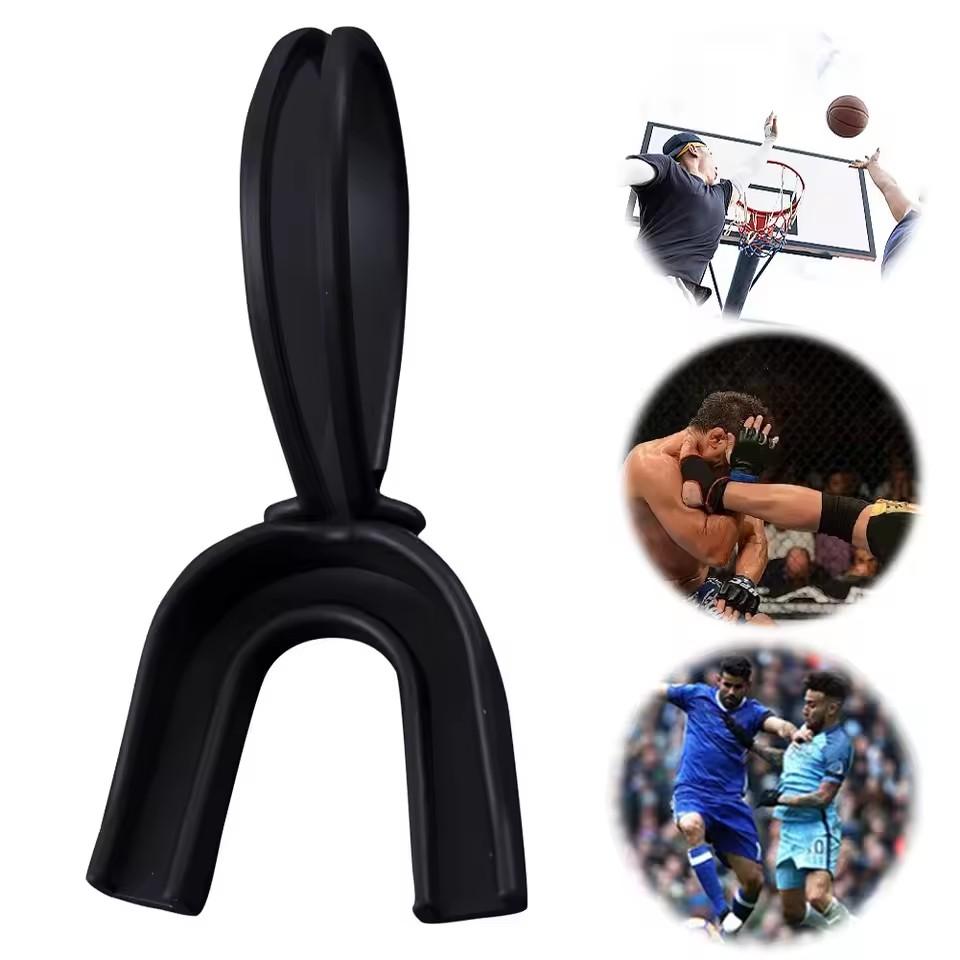 Sports Mouthguard Football Mouth Guard with Straps Mouth Protector Braces Mouthguard for Football Hockey Boxing MMA Basketball