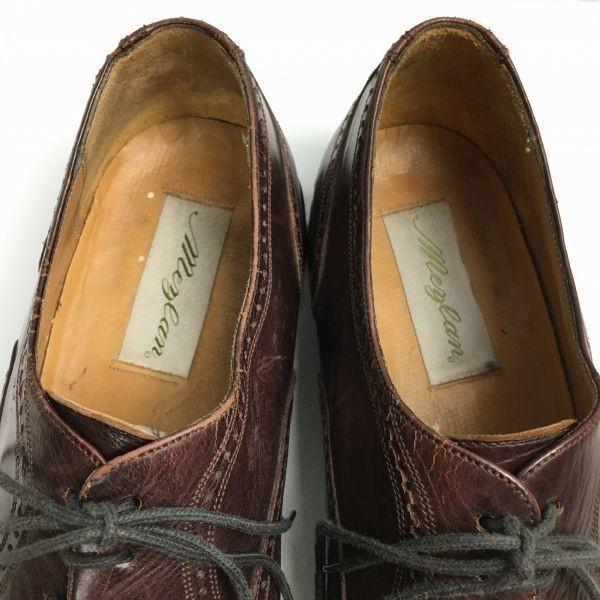 80s90s Vintage MEZLAN FLORENCE Model Cap Toe Business Shoes Brown Size 10.5M 28.028.5(USED)