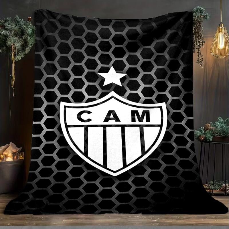 1PC Love For Atlético  Printed Soft Flannel Blanket Throw for Adult Bedroom Living Room Sofa Camping Travel Fan gifts Christmas Gifts