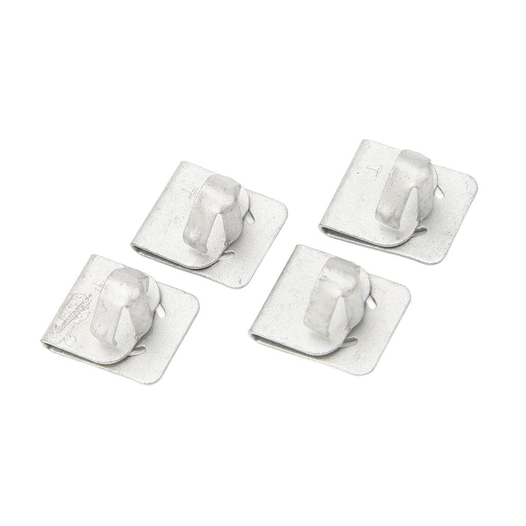 Oil Filter Access Panel Clips, 4PCS Aluminum Alloy High Strength Replacement W715288S439 Easy Car Maintenance Durable Universal Fit