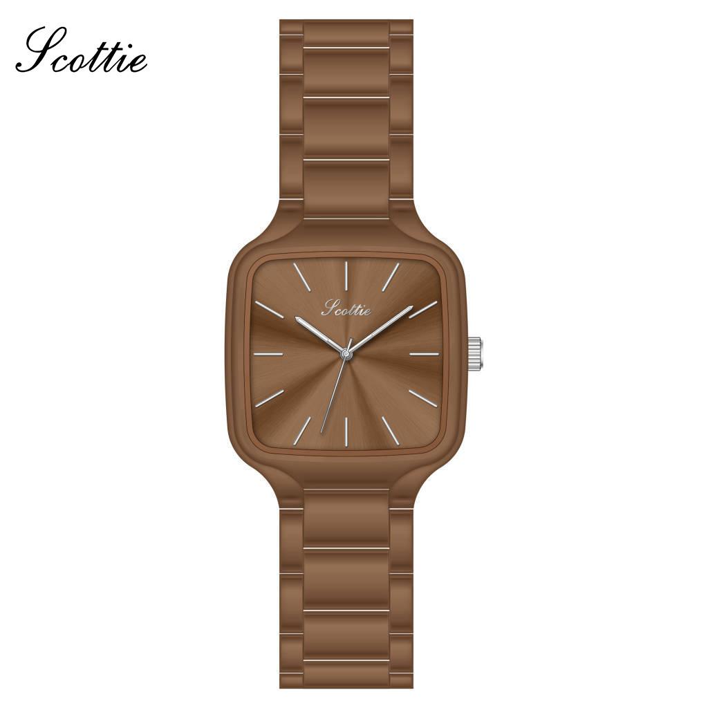 Autumn And Winter Macaron Color Steel Belt Watch Women S Watch