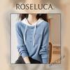 [ROSELUCA.] [Spring hoodie] cut and sew tops ladies long sleeve pastel colors Thin natural pullover Relaxing autumn switching commute sports