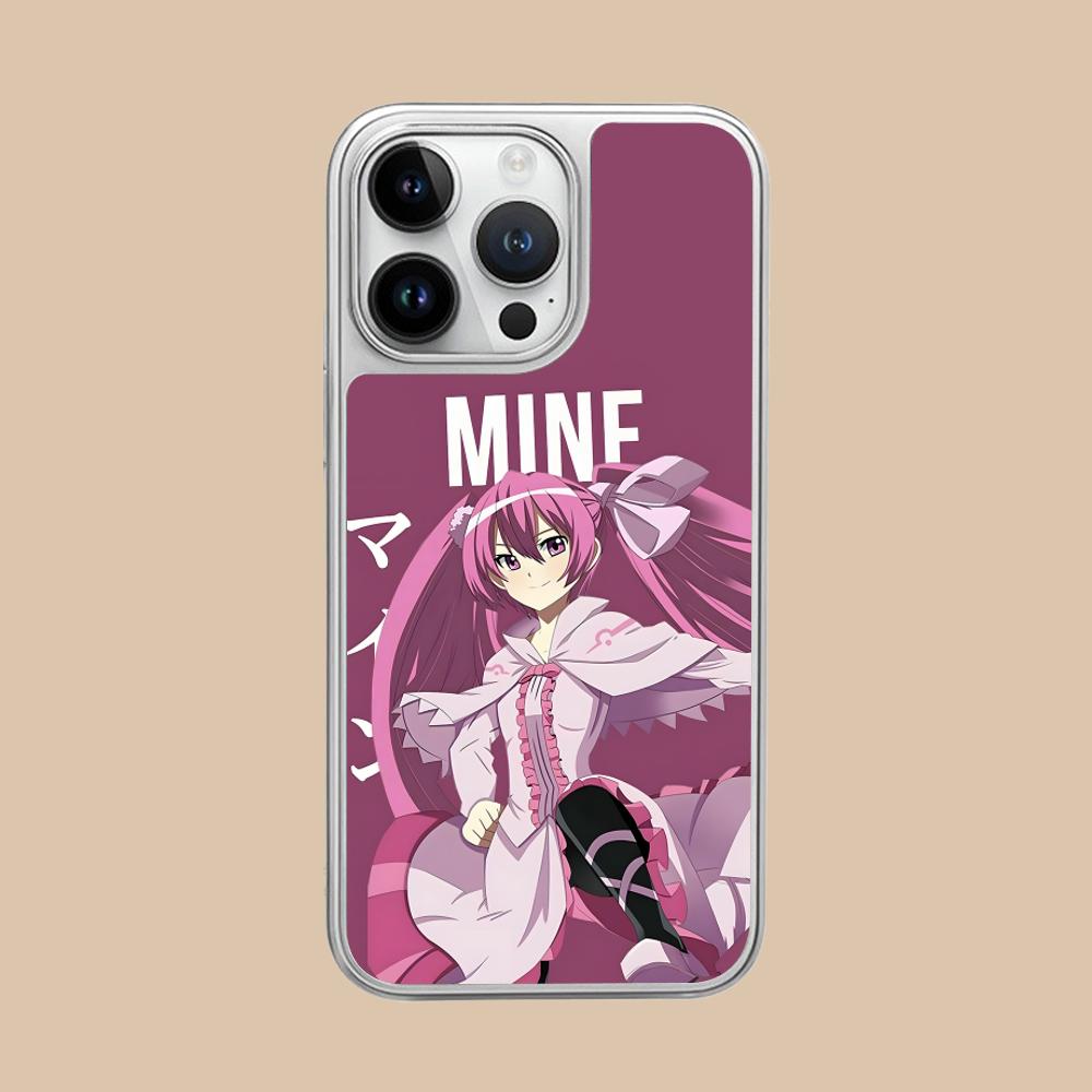 

Чехол для телефона Akame Ga Kill Mine для iPhone 17 16 15 14 13 12 11 Air Pro Max Plus Электрооцинкованная серебряная крышка iPhone 11
