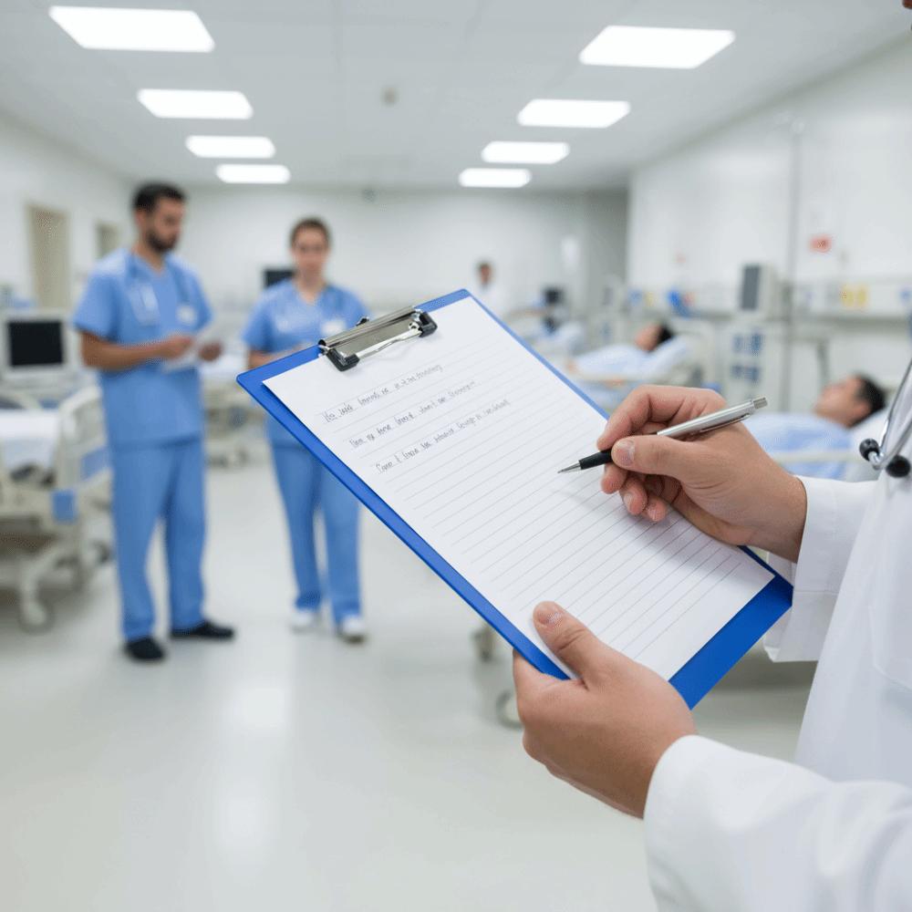 Wasserdichte Klemmbrett Tragbares Notiz-Clipboard Schreibwaren Dokumentenordner Testpapier Organisation