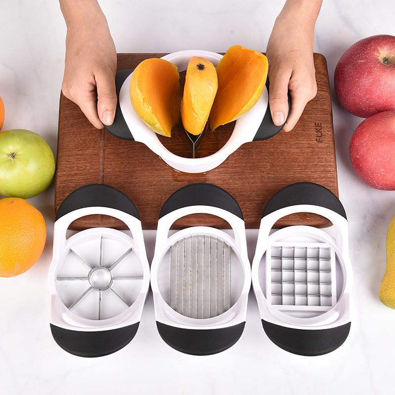 Multi-Function Stainless Steel Fruit Cutter Apple Pear Core Remover Mango Potato Tomato Slicer Divider Knife Kitchen Accessories