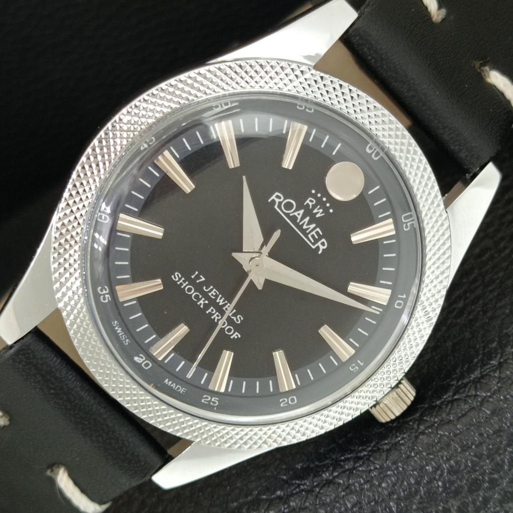 ОТРЕСТАВРИРОВАННЫЕ ВИНТАЖНЫЕ ШВЕЙЦАРСКИЕ МУЖСКИЕ ЧАСЫ С РУЧНЫМ ЗАВОДОМ ЧЕРНОГО ЦВЕТА a707182-1