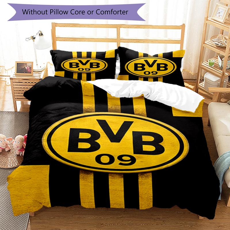 3pcs BVB Bedding Set Duvet Cover Closure Includes 1 Duvet Cover & 2 Pillowcases, Soft and Comfortable for All Seasons.