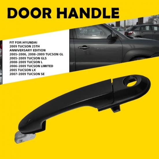 for Hyundai Tucson Outside Exterior Door Handle Black Front Right Passenger Side