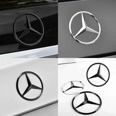 C200 E200 För Mercedes Benz Mercedes Logotyp Märken Skydd Dekal 3D ABS Bil Bakre Bagagelucka Emblemdekal För Mercedes Benz W177 A-klass