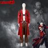 Devil May Cry Dante Cosplay Anime Character Costume Two-dimensional Halloween Clothes Leather Trench Coat