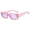 1/4set Trendy Candy Color Wide Square Frame Sunglasses Small Rectangle Sunglasses Summer Female UV400 Lens Trendy Eyewear UV400