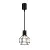 Chiko Electric Pendant Light with Steel Wire Shade and E26 Base  Compatible with LED Bulbs  Black  Geometric Design Options  Stylish Hanging Light