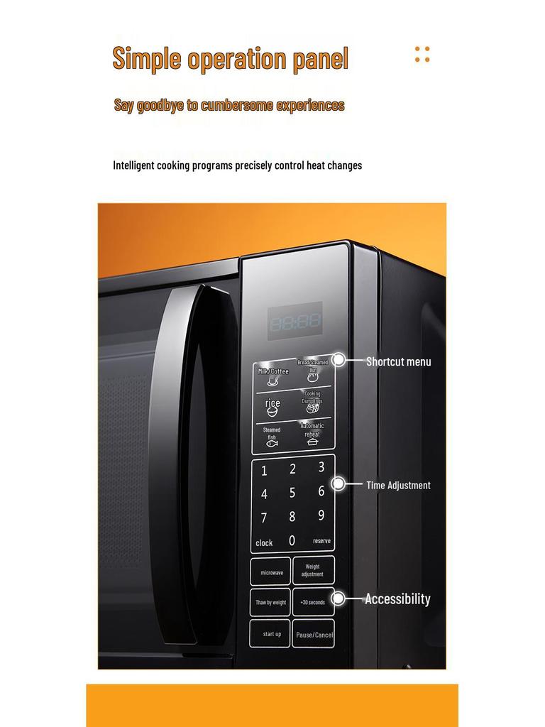 Galanz 20L Multifunctional Smart Microwave Oven with Flat Cavity, Model DG(B0)