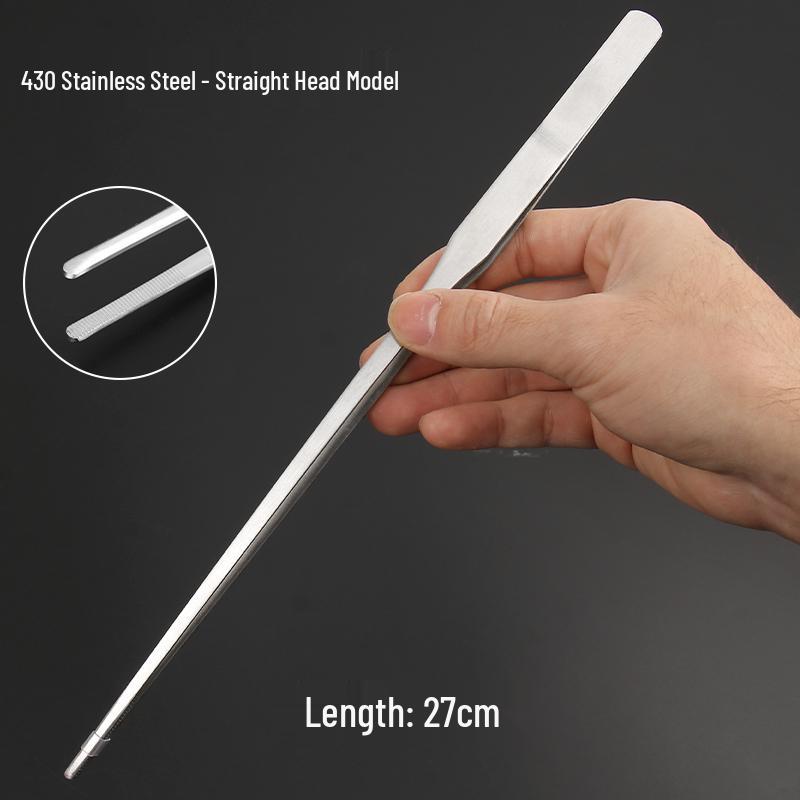 Extra Long Stainless Steel Tweezers for Aquatic Plants and Turtle Feeding