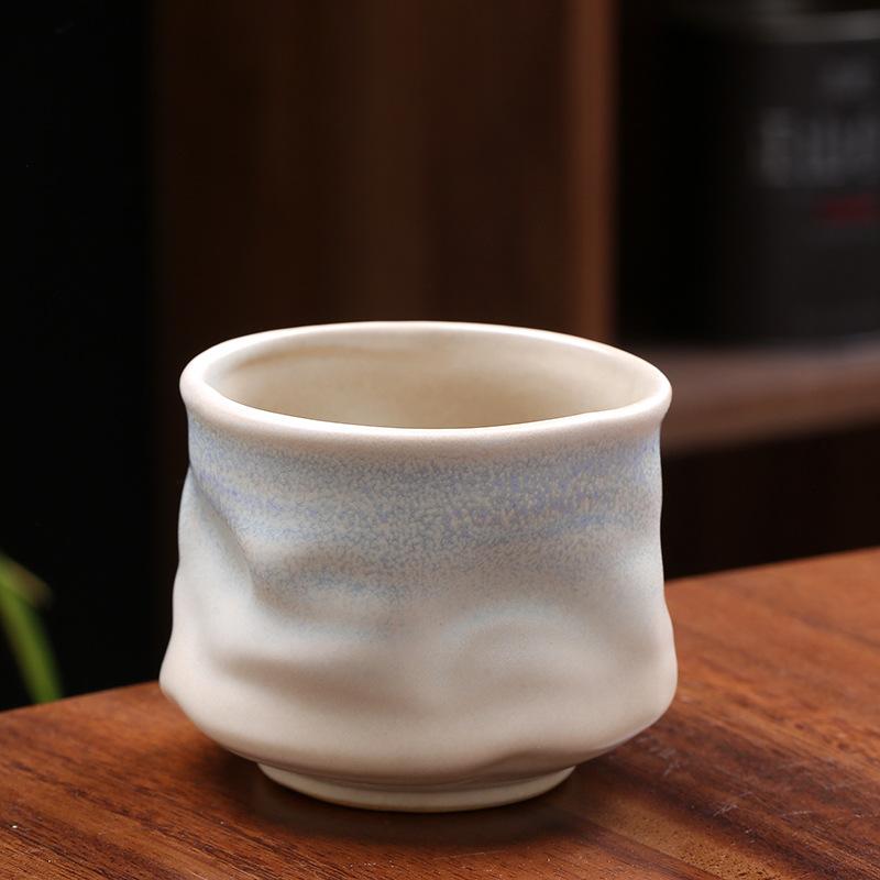 Japanese Style Kiln Made Espresso Cup Ceramic Cup Creative Vintage Irregular Single Mugs Household Afternoon Teacup Mugs New