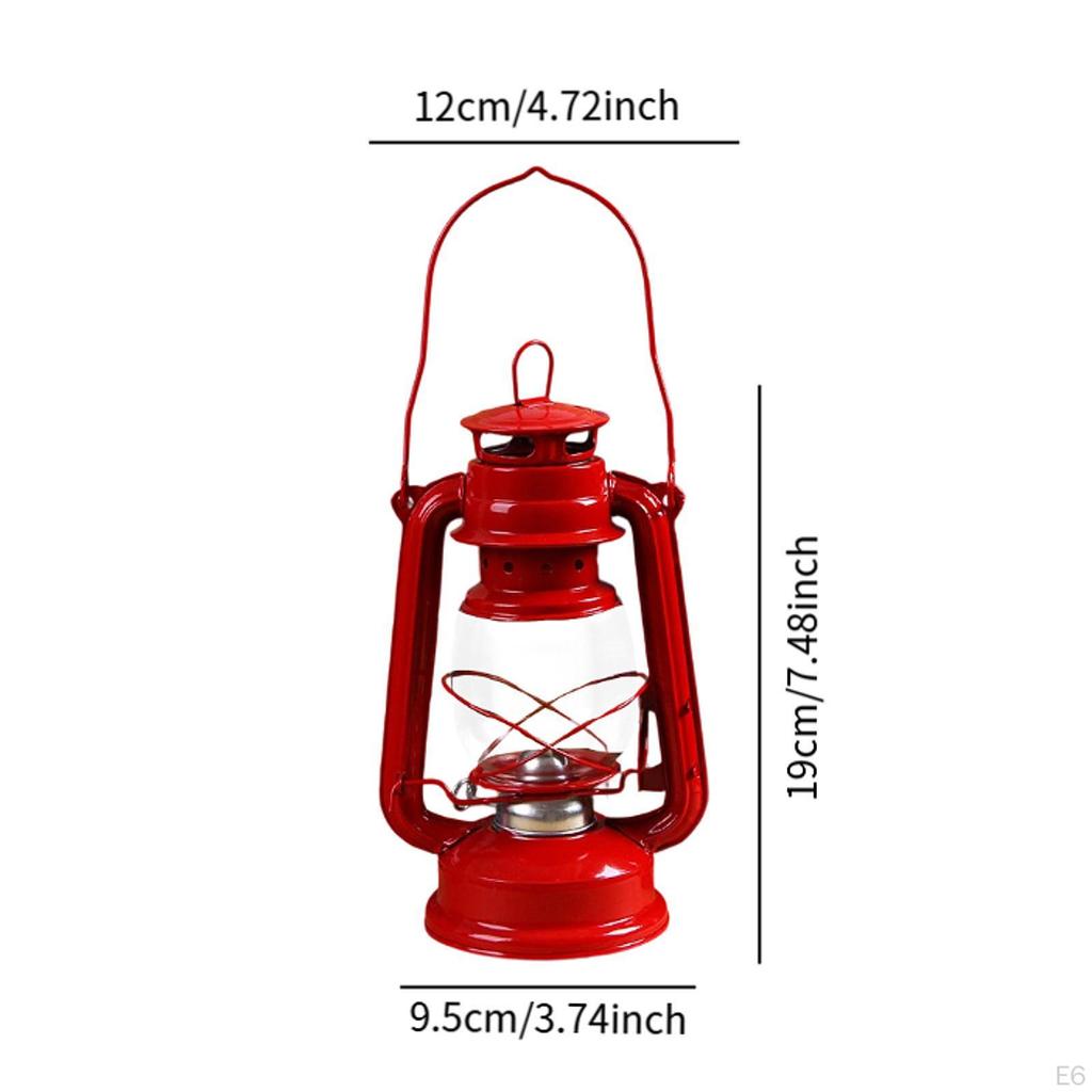 Camping Kerosene Oil Lamp, Tabletop Lighting Solution with Handle for Various Settings