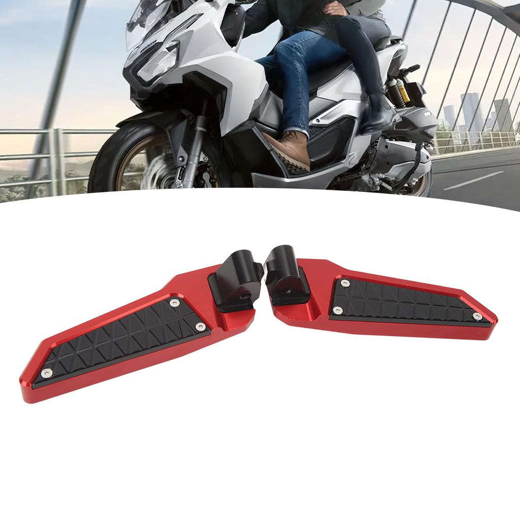1Pair Motorcycle Foot Pegs Stylish Rugged Left Right Resistant Rear Footrest Pedal For ADV150 ADV160