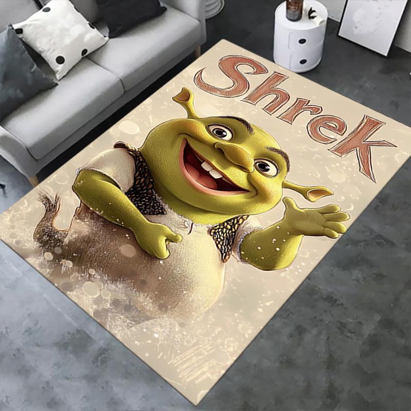 3D Printed Shrek,Fairy tale,Fantasy Forest Anti-Slip Rug - Machine Washable Office Rug for Living Room, Bedroom, Office - Multiple Sizes