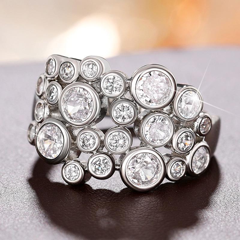 Cao Shi Irregular Star Zircon Women's Luxury Ring