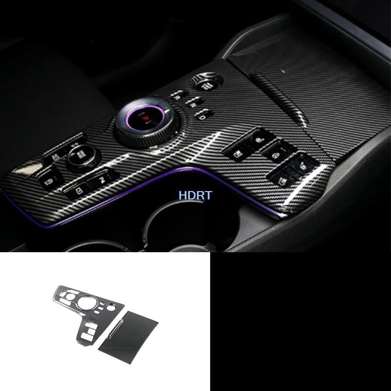Car Carbon Fibre Interior Gear Shift Window Control Panel Water Cup Vent Outlet Steering Wheel Cover For Kia Sportage NQ5  +