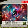 2D Flat Cosmic Skeleton Indoor and Outdoor Party Banner Suitable for Birthday Wedding PROM Party Polyester