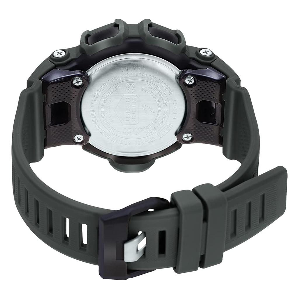 [G-SHOCK MOVE] App-Compatible Smartwatch with Smartphone Call Notifications, Bluetooth, and CASIO G-SQUAD GBA-900UU-5A Military Khaki