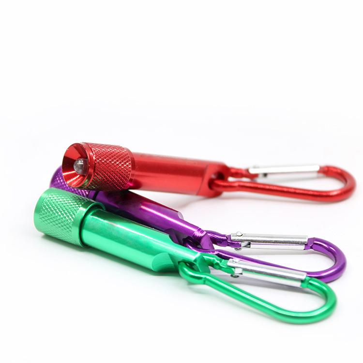 Mini LED Keychain Carabiner Flashlight, Portable Aluminum Alloy