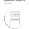 Socobeta Wooden Table Model, Eco-Friendly Lightweight Table Nightstand Model for Girls for Decoration