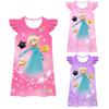 83069 Kid Girls Princess Rosalina Printed Party Casual Dress