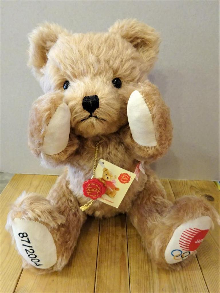 [USED] Limited Edition Herman Athens Olympic Games Commemorative Teddy Bear with Serial Number