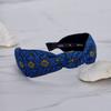 Maia Blue Jacquard Headband