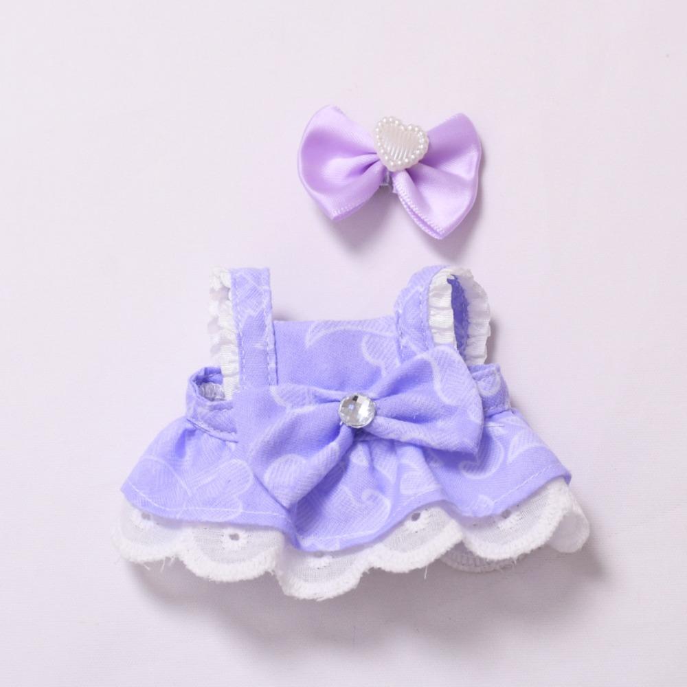 

Lace Labubu Doll s Dress Bunny Bag 17cm Plush Dolls Clothes Children Gift Style 2