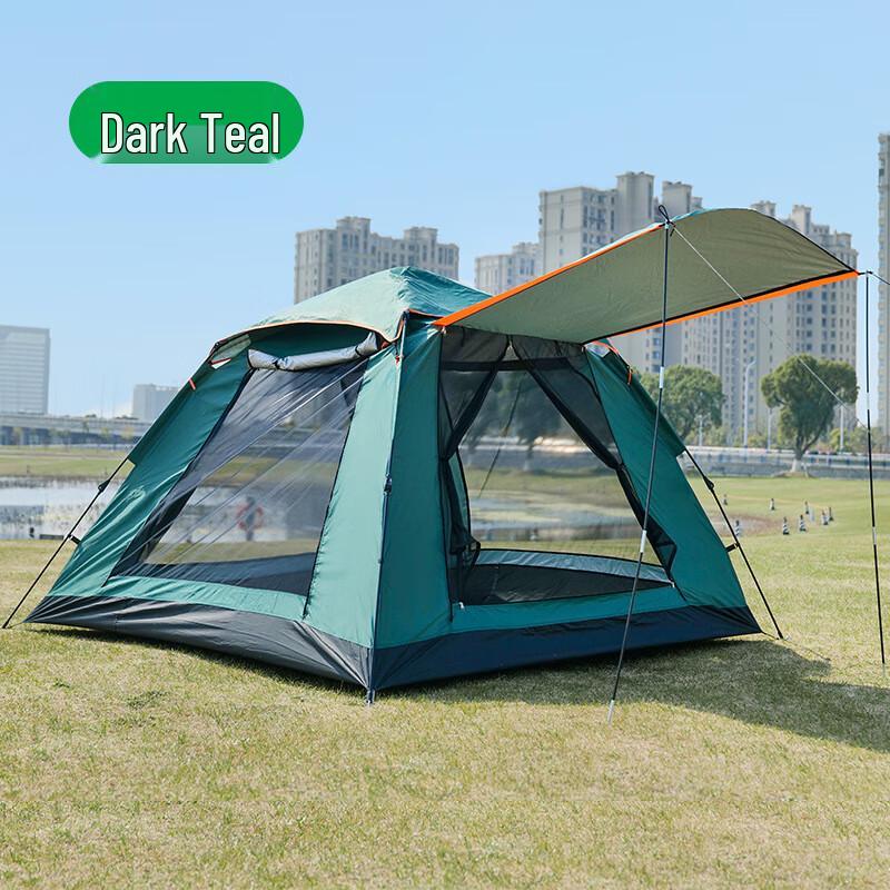 OEING 4-6 Person Pop-Up Camping Tent 4-6 Person (2.2x2.2x1.7m)