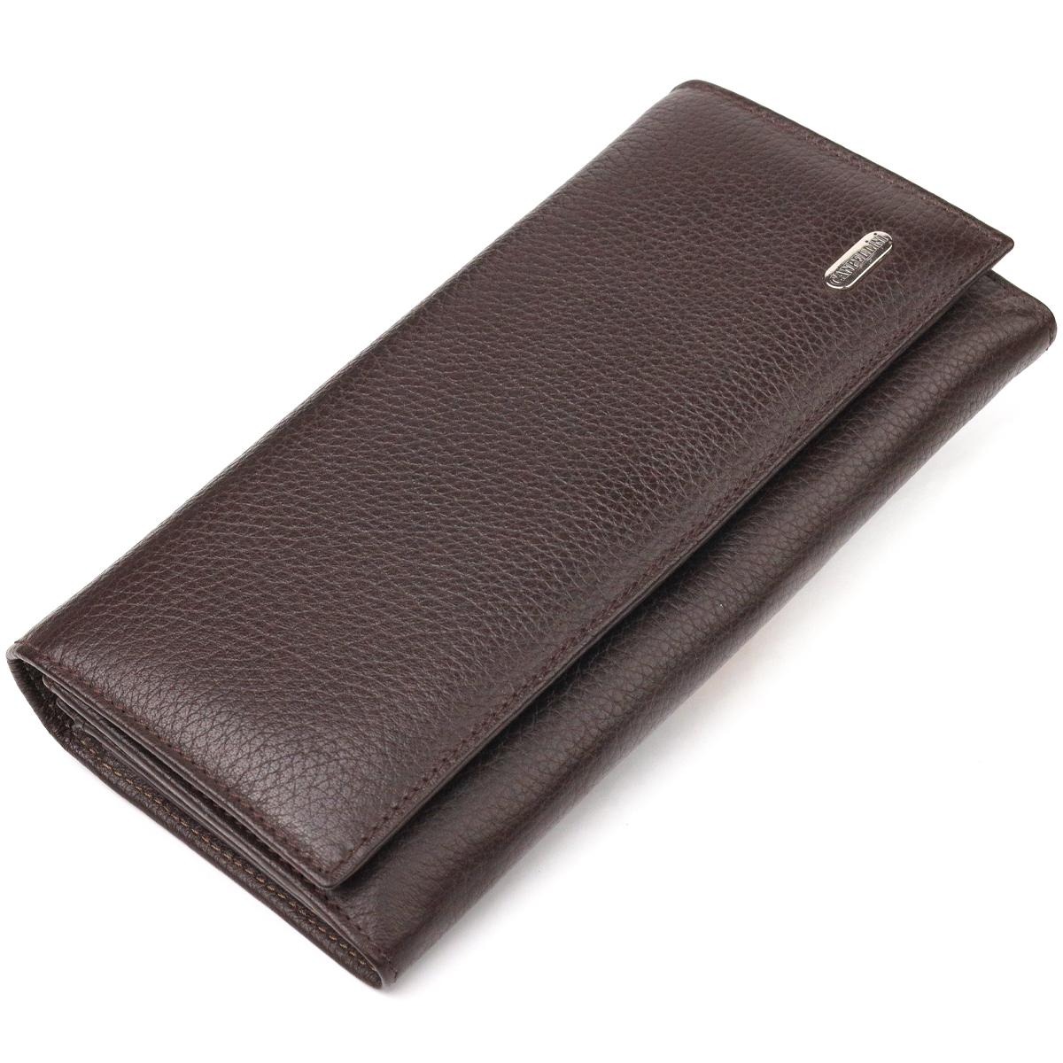 

Функціональне Жіноче портмоне з монетницею з натуральної шкіри CANPELLINI Wallet 21526