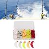 125PCS 2.4cm Maggot Baits PVC Bread Worm Fishing Lure Durable Bass Fishing Worm  Bass Fishing