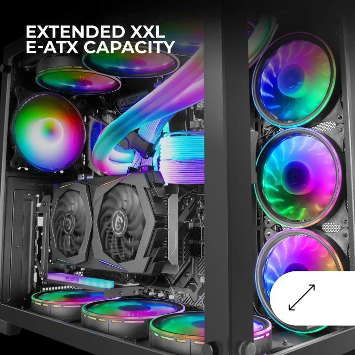 Boitier PC - Mars Gaming - MCV3 - E-ATX - Double Vitrage - Capacité XXL