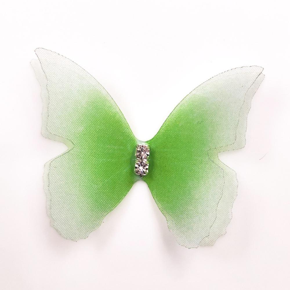 

50 шт. Аплікації-метелики градієнтного кольору 3D нашивка для шиття одягу Декорація для шиття та рукоділля 09