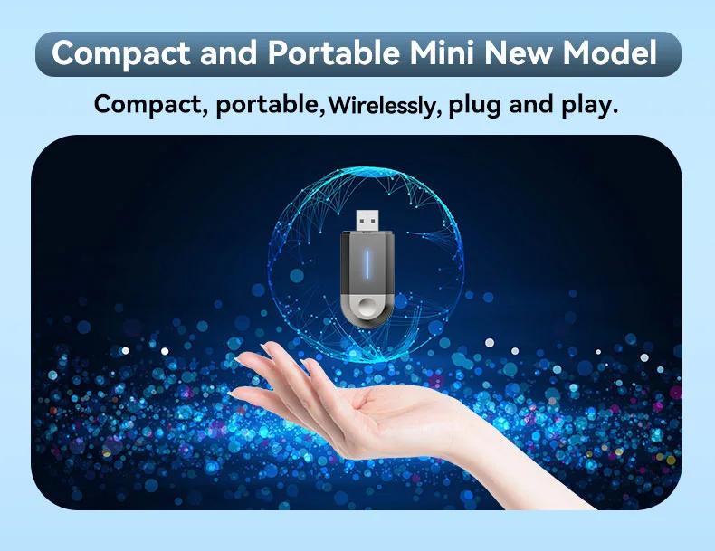 Mini Carplay/Android Auto/2-in-1 Wireless Carplay Box Wired to Wireless Module Car Adapter Type-C/USB Plug And Play accessories