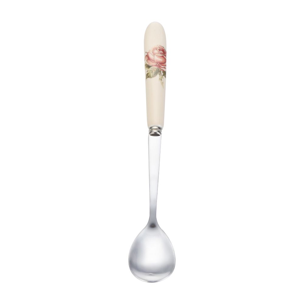 Ice Cream Rose Flowers Ceramics TeaSpoon Dessert Scoop Coffee Spoon Kitchen & Dining