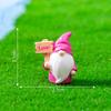 Cute Little Dwarf Figurine Holding A Sign Garden Landscaping Decoration Accessories Micro-landscape Small Ornaments