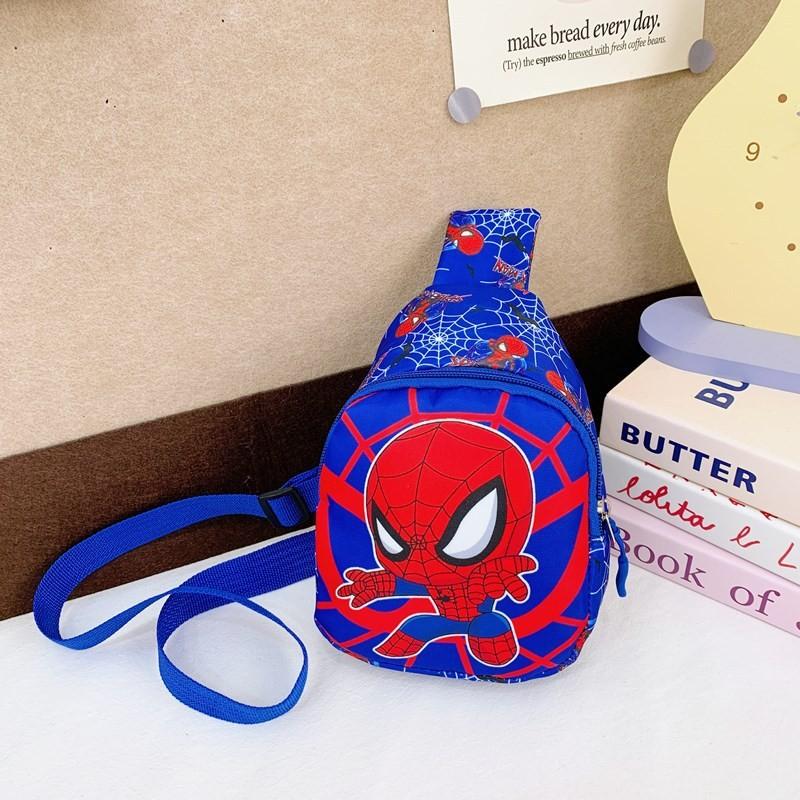 Spider Man Childrens Crossbody Bag With Polyester Lining For Kindergarten Daily Use