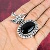 Joyas de ónix negro, colgante de plata esterlina maciza 925, joyas de piedras preciosas hechas a mano, regalos para esposa, colgante nuevo