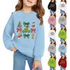 Maglioni a Girocollo da Ragazza per Natale per Bambini Top Stampati per Bambini